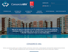 Tablet Screenshot of consorcioara.com.mx